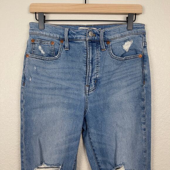 Madewell The Perfect Vintage Jean Denman Wash Size 26 Straight Leg Distressed - Picture 7 of 15